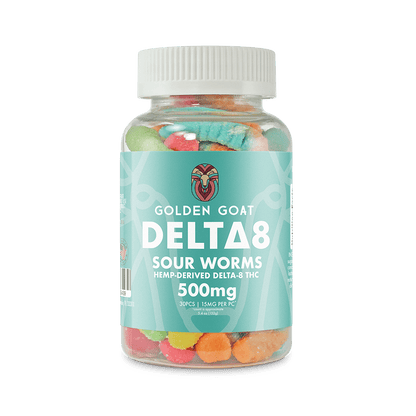 Delta 8 Gummies 500mg - Sour Worms