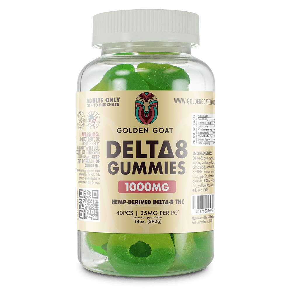 Delta 8 Gummies 1000mg - Apple Rings