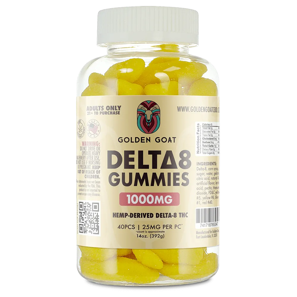 Delta 8 Gummies 1000mg - Banana