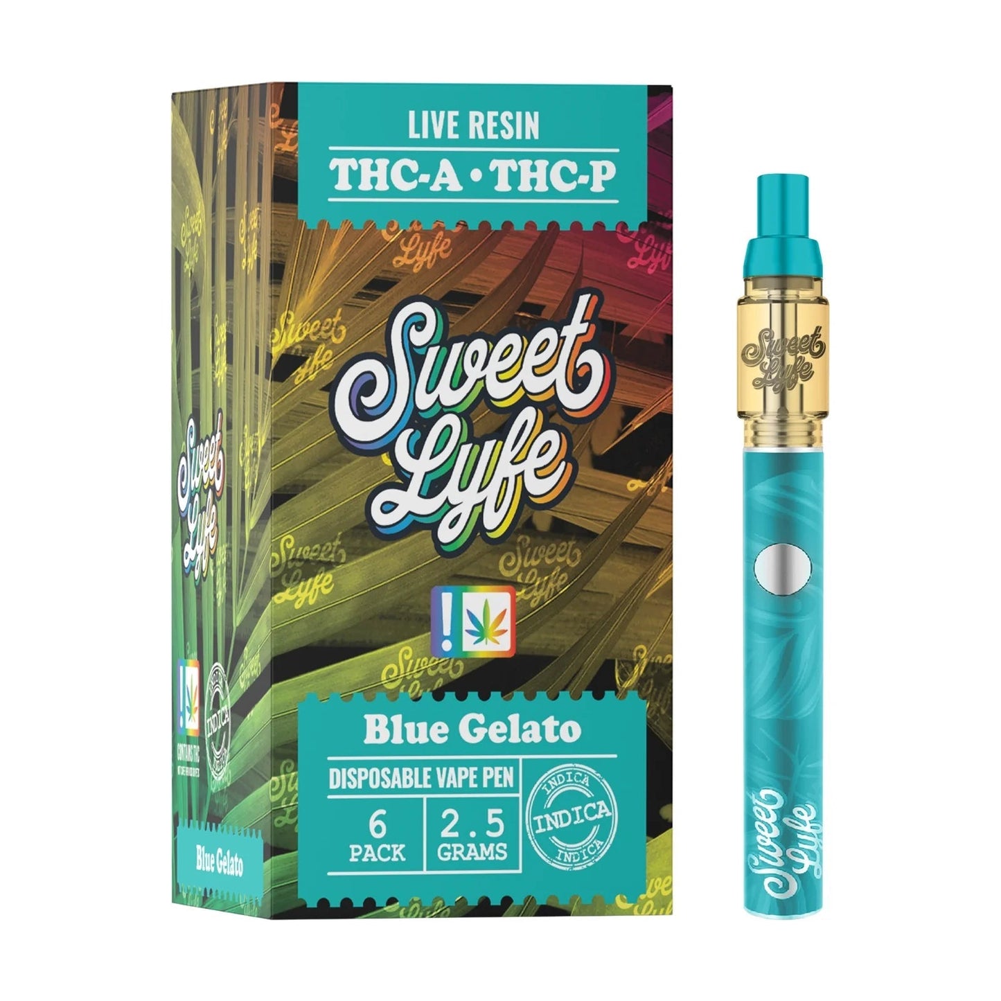 Sweet Lyfe THCA & THCP Disposable Vape - Blue Gelato - Indica