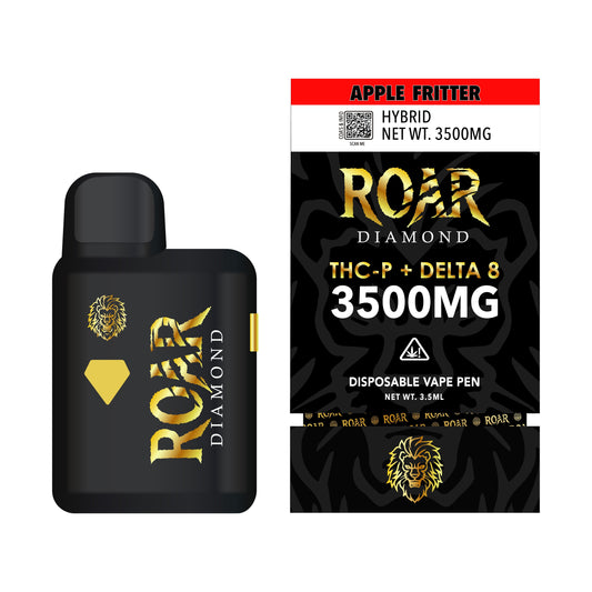 Roar Diamond THC-P + Delta 8 3500MG - Apple Fritter