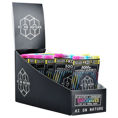 HI On Nature Shockwaves KO3 Blend Sour Belts | 5000mg | 10pc