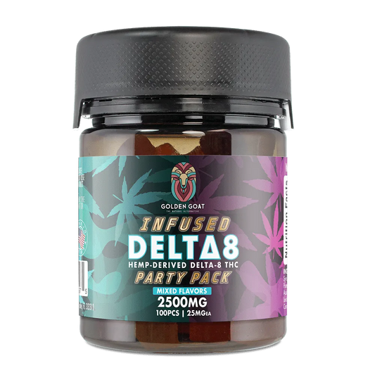 Infused Delta-8 Gummies, 2500mg – Party Pack – Mixed Flavors, 100ct