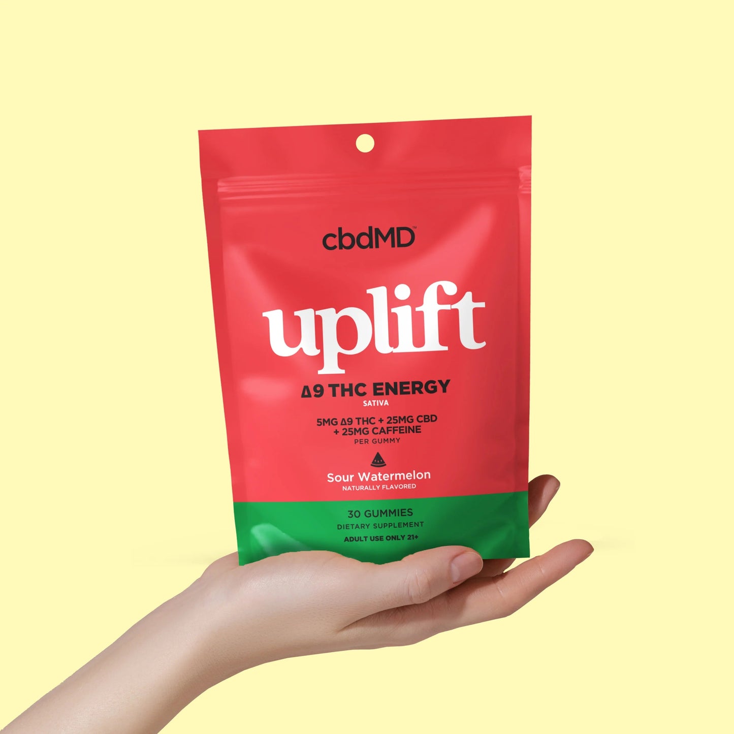 Delta 9 THC Uplift Gummies 100MG - Watermelon