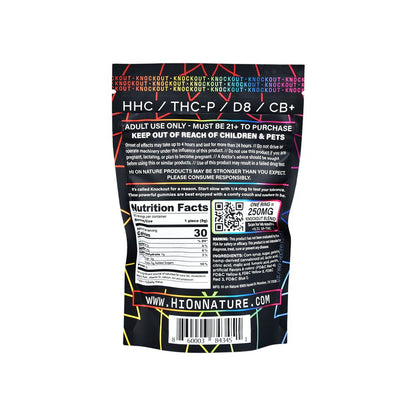 Hi On Nature Space Rings KO3 Blend Gummies - 2500MG / 10pc