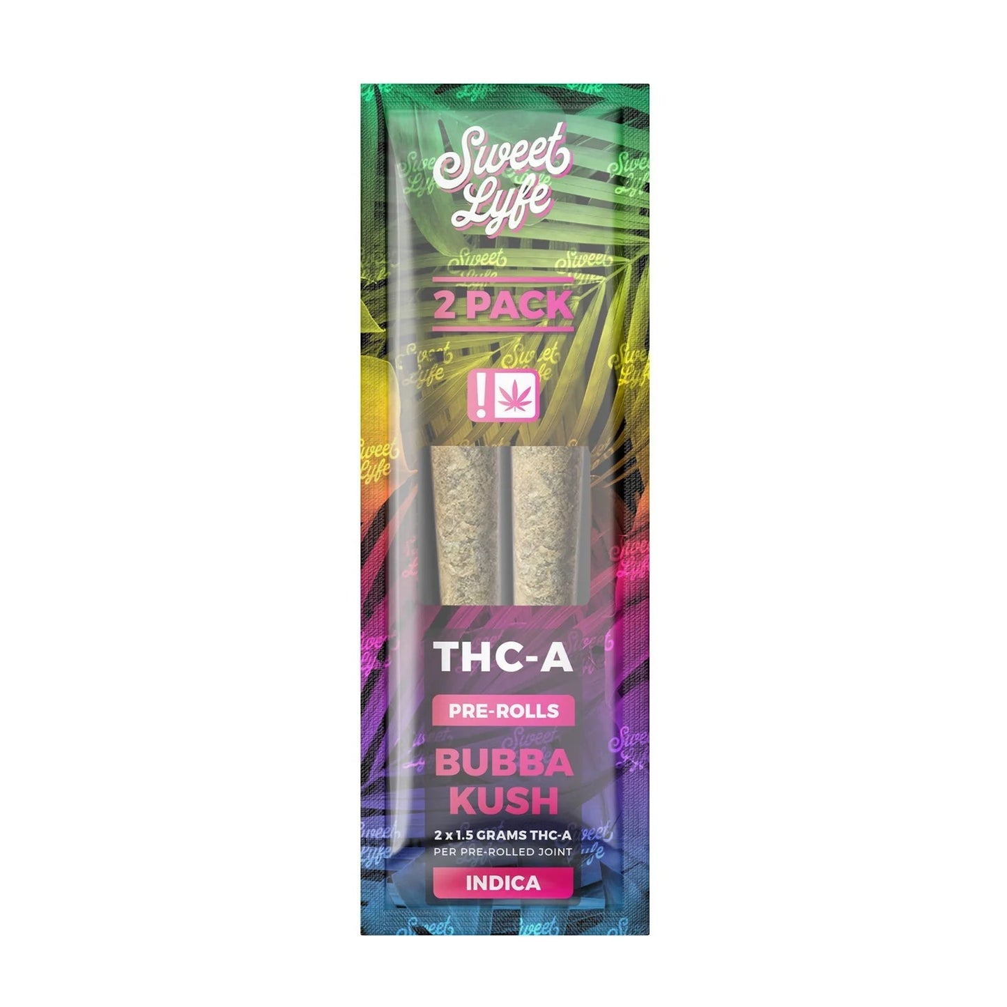 Sweet Lyfe THC-A Joints - 2 Pack Bubba Kush (Hybrid)