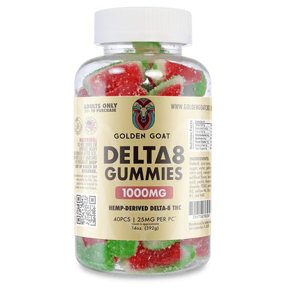 Delta 8 Gummies 1000mg - Watermelon Slices