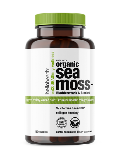 Organic Irish Sea Moss Capsules with Burdock Root & Bladderwrack