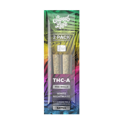 Sweet Lyfe THC-A Joints - 2 Pcs White Nightmare (Sativa)