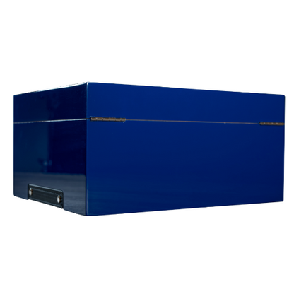 Glass Top Cobalt Blue Humboldt Humidor