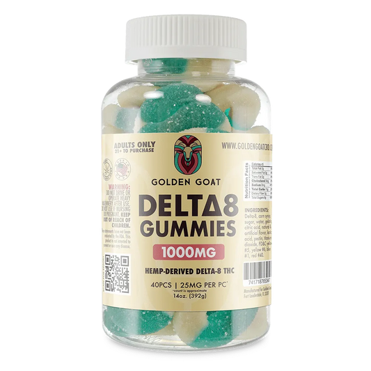 Delta 8 Gummies 1000mg - Blue Raspberry Rings